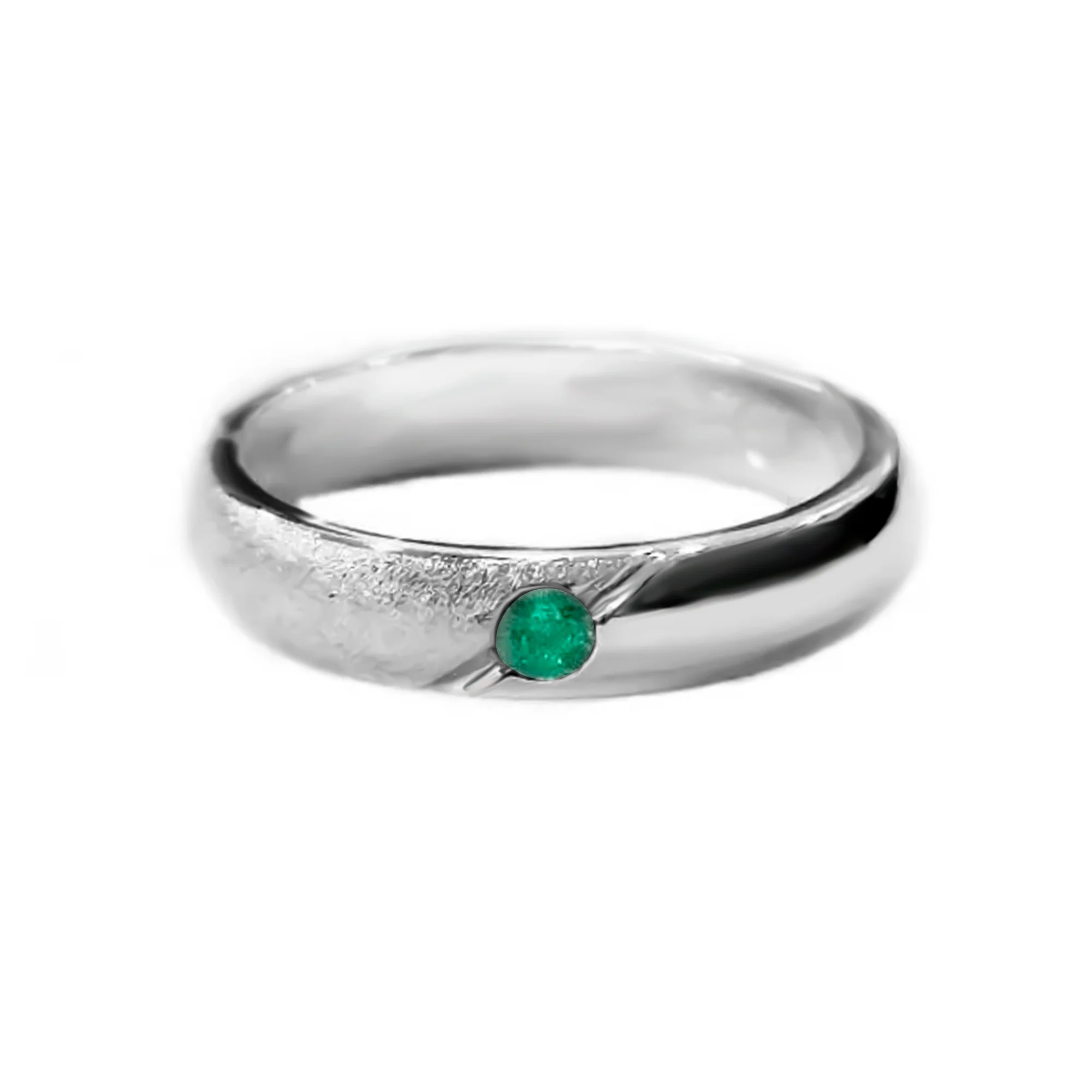 Anillo Esmeralda en Plata